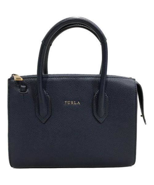 FURLA（フルラ）FURLA (フルラ) 2WAYバッグ ネイビーの古着・服飾アイテム