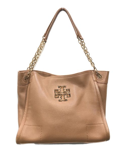 TORY BURCH（トリーバーチ）TORY BURCH (トリーバーチ) ブリテンチェーンショルダーバッグ ブラウンの古着・服飾アイテム