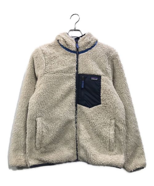 Patagonia CAPILENE（パタゴニアキャプリーン）Patagonia CAPILENE (パタゴニアキャプリーン) Reversible Ready Freddy Hoody リバーシブルジップアップフーデッドフリースジャケット アイボリー×ブルー サイズ:不明の古着・服飾アイテム