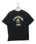 A BATHING APE（アベイシングエイプ）の古着「プリントTシャツ」｜ブラック