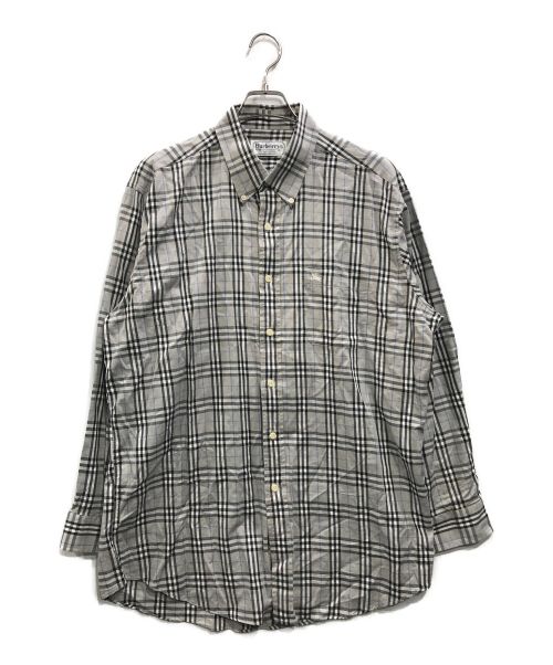 Burberry's（バーバリーズ）Burberry's (バーバリーズ) ノヴァチェックシャツ グレー サイズ:XLの古着・服飾アイテム