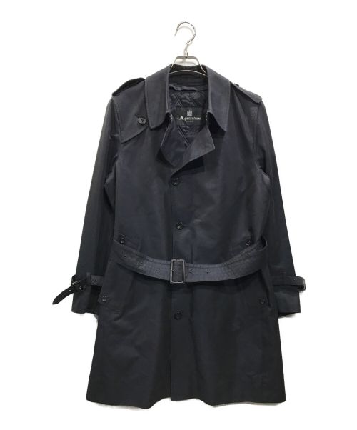 Aquascutum（アクアスキュータム）Aquascutum (アクアスキュータム) ライナー付トレンチコート ネイビー サイズ:38の古着・服飾アイテム