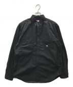 THE NORTHFACE PURPLELABELザ・ノースフェイス パープルレーベル）の古着「Mountain Field B．D．Work Shirt マウンテンフィールド ボタンダウン ワーク シャツ」｜ブラック