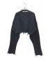 PERVERZE（パーバーズ）の古着「Crash Turtle Short Knit」｜ブラック