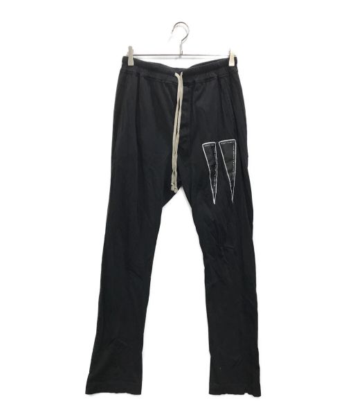 RICK OWENS DRKSHDW（リックオウエンス ダークシャドウ）RICK OWENS DRKSHDW (リックオウエンス ダークシャドウ) Berlin Lightweight Lyrics Drawstring Pants ベルリンパンツ ブラック サイズ:Sの古着・服飾アイテム