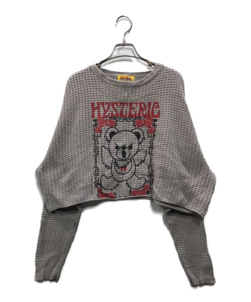 Hysteric Glamour（ヒステリックグラマー）Hysteric Glamour (ヒステリックグラマー) BEAR DREAM ショート丈プルオーバー ラベンダー サイズ:Freeの古着・服飾アイテム