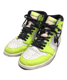 NIKE（ナイキ）の古着「Air Jordan 1 High OG "Volt/Visionaire"  ハイカットスニーカー」｜ライトグリーン