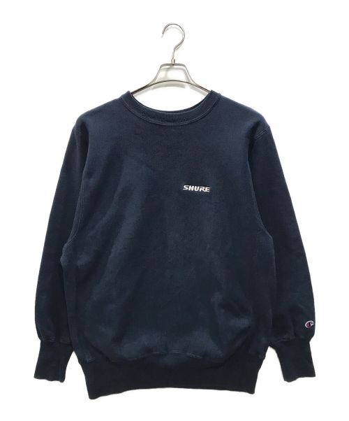 Champion（チャンピオン）Champion (チャンピオン) 90S 企業ロゴ SHURE リバースウィーブスウェット ネイビー サイズ:XLの古着・服飾アイテム