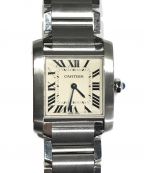 Cartierカルティエ）の古着「タンクフランセーズ SM 腕時計」｜ホワイト