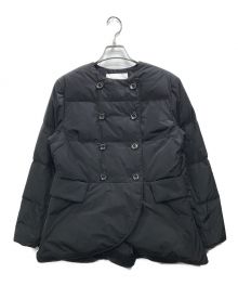 BORDERS at BALCONY（ボーダーズアットバルコニー）の古着「DOUBLE BUTTONED DOWN SHORT COAT ダウンショートコート」｜ブラック