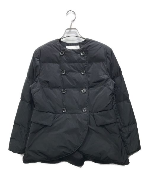 BORDERS at BALCONY（ボーダーズアットバルコニー）BORDERS AT BALCONY (ボーダーズアットバルコニー) DOUBLE BUTTONED DOWN SHORT COAT ダウンショートコート ブラック サイズ:36の古着・服飾アイテム