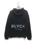 BLVCK PARIS (ブラックパリ) バックプリントプルオーバーパーカー ブラック サイズ:Ｌ：5800円