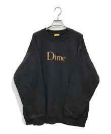 Dime（ダイム）の古着「CLASSIC GOLD LOGO SWEAT 刺繍ロゴスウェット」｜ブラック