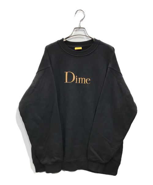 Dime（ダイム）Dime (ダイム) CLASSIC GOLD LOGO SWEAT 刺繍ロゴスウェット ブラック サイズ:Lの古着・服飾アイテム