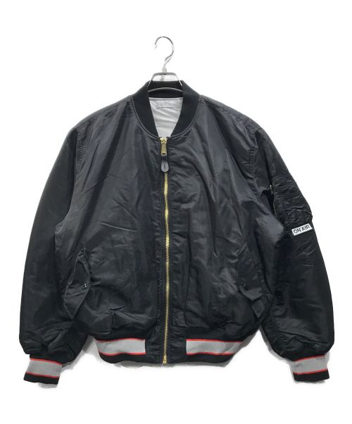 ALPHA（アルファ）ALPHA (アルファ) KYNE ON AIR MA-1 Bomber Jacket ブラック サイズ:XLの古着・服飾アイテム