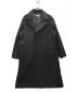 WYM LIDNM（ウィム バイ リドム）の古着「SMOOTH HERRINGBONE MAXI OVER COAT オフィサーコート」｜グレー