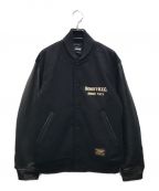 Schott×skookumショット×スクーカム）の古着「STUDIUM JACKET FINEST QUALITY」｜ブラック