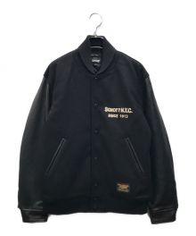 Schott×skookum（ショット×スクーカム）の古着「STUDIUM JACKET FINEST QUALITY」｜ブラック