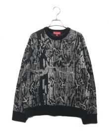 SUPREME（シュプリーム）の古着「22AW Trebark Camo Sweater」｜ブラック