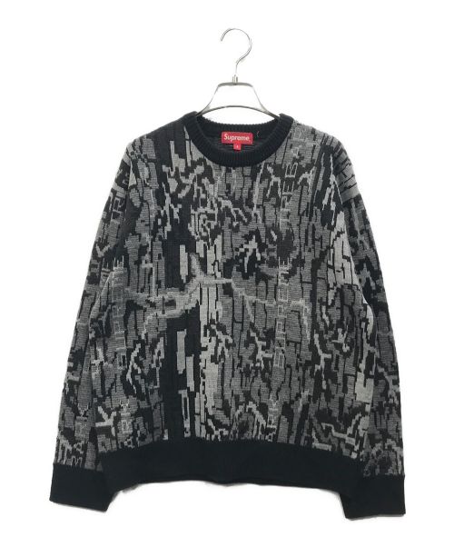 SUPREME（シュプリーム）Supreme (シュプリーム) 22AW Trebark Camo Sweater ブラック サイズ:Ｓの古着・服飾アイテム