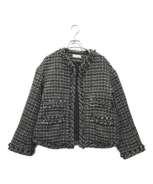 STATE OF MIND（ステートオブマインド）STATE OF MIND (ステートオブマインド) allow tweed jacket グレー サイズ:Mの古着・服飾アイテム