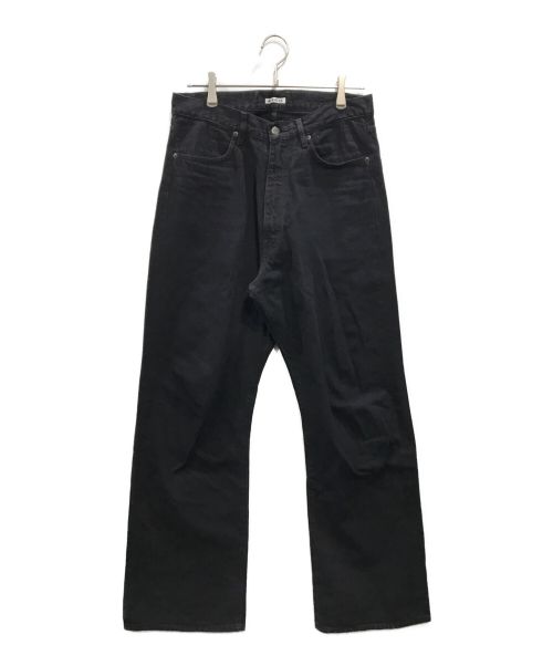 AURALEE（オーラリー）AURALEE (オーラリー) SELVEDGE LIGHT DENIM PANTS ブラック サイズ:4の古着・服飾アイテム