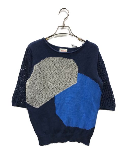 PAMM（パム）pamm (パム) thanks fruits mesh knit メッシュニット ネイビー サイズ:Fの古着・服飾アイテム