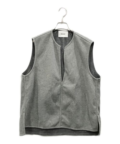 haunt（ハウント）HAUNT (ハウント) V NECK VEST グレー サイズ:38の古着・服飾アイテム