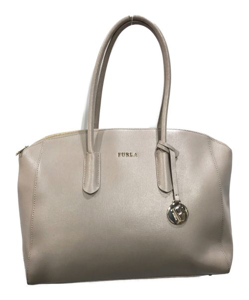 FURLA（フルラ）FURLA (フルラ) サッチェルバッグ グレーの古着・服飾アイテム