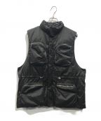 M TO Rムウトアール）の古着「WSIZE PADDED VEST UNISEX」｜ブラック