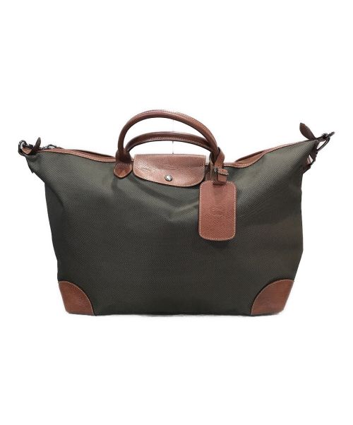 LONGCHAMP（ロンシャン）LONGCHAMP (ロンシャン) BOXFORD ボックスフォードトラベルバッグ オリーブの古着・服飾アイテム