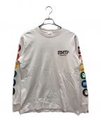 A BATHING APE×m&m'sアベイシングエイプ×エムアンドエムズ）の古着「カットソー」｜ホワイト