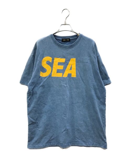 WIND AND SEA（ウィンド アンド シー）WIND AND SEA (ウィンダンシー) 23SS CRACK-P-DYE S/S Tee クラックプリントTEE ブルー サイズ:Lの古着・服飾アイテム