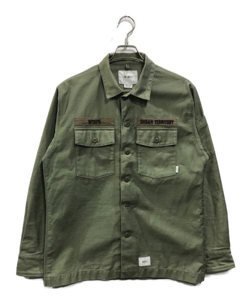 WTAPS（ダブルタップス）WTAPS (ダブルタップス) 20AW BUDS/LSCOTTON. SATIN オリーブ サイズ:01の古着・服飾アイテム