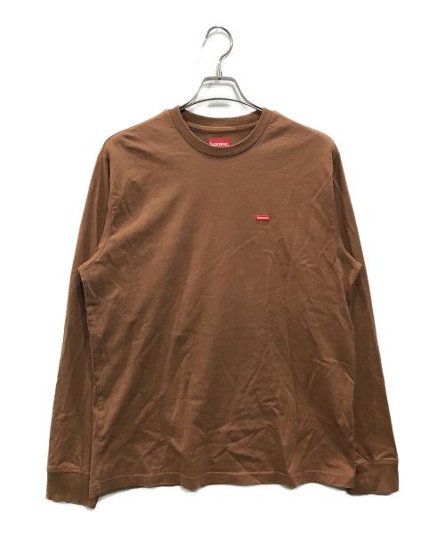 SUPREME（シュプリーム）Supreme (シュプリーム) Small Box L/S Tee ブラウン サイズ:Sの古着・服飾アイテム