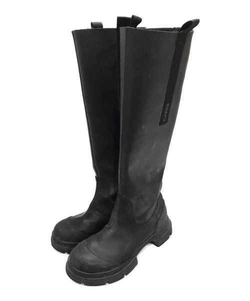 GANNI（ガニー）Ganni (ガニー) Recycled Rubber Country Boot ブラック サイズ:37の古着・服飾アイテム