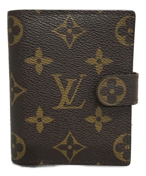 LOUIS VUITTON（ルイ ヴィトン）LOUIS VUITTON (ルイ ヴィトン) アジェンダ ミニ 手帳カバー カードケース ブラウンの古着・服飾アイテム