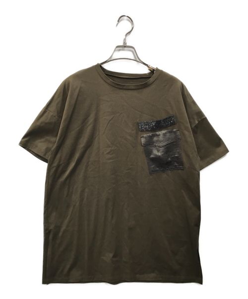 ARTISAN（アルチザン）ARTISAN (アルチザン) ポケット付き Ｔシャツ オリーブ サイズ:9の古着・服飾アイテム