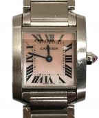 Cartierカルティエ）の古着「タンクフランセーズSM 腕時計」｜ピンクシェル