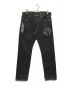 BILLIONAIRE BOYS CLUB（ビリオネアボーイズクラブ）の古着「Dollar Chenill Patch Denim Pants デニムパンツ」｜ネイビー