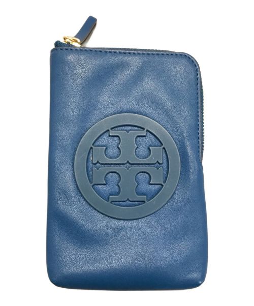 TORY BURCH（トリーバーチ）TORY BURCH (トリーバーチ) レザー ミニショルダーバッグ ブルーの古着・服飾アイテム