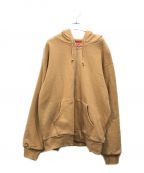 SUPREMEシュプリーム）の古着「18AW Thermal Zip Up Sweatshirt ジップパーカー」｜ブラウン