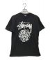 stussy（ステューシー）の古着「8ball logo print TEE ロゴプリントTEE」｜ブラック