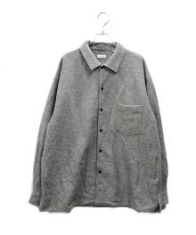 STEVEN ALAN（スティーブンアラン）の古着「W/NYLN TRIPLE-STICH CAMP COLLAR SHIRT」｜グレー