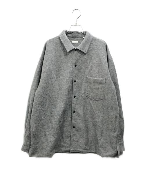 STEVEN ALAN（スティーブンアラン）STEVEN ALAN (スティーブンアラン) W/NYLN TRIPLE-STICH CAMP COLLAR SHIRT グレー サイズ:Ｌの古着・服飾アイテム