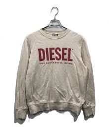 DIESEL（ディーゼル）の古着「ロゴスウェット」｜ベージュ