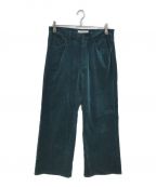 SASQUATCHfabrix.サスクワッチファブリックス）の古着「VELVET FLARE 5 POCKET PANTS」｜グリーン