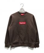 SUPREMEシュプリーム）の古着「22AW BOX LOGO Crewneck Brown」｜ブラウン