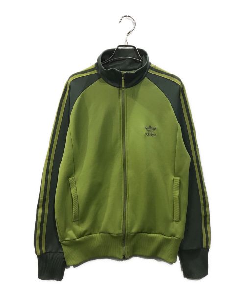 adidas（アディダス）adidas (アディダス) 00S ツートンカラートラックジャケット グリーン サイズ:Ｍの古着・服飾アイテム