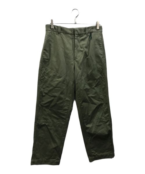 OAMC（オーエーエムシー）OAMC (オーエーエムシー) SHASTA PANT POLYESTER(シャスタパンツ) ダブルニーテーパードパンツ オリーブ サイズ:30の古着・服飾アイテム